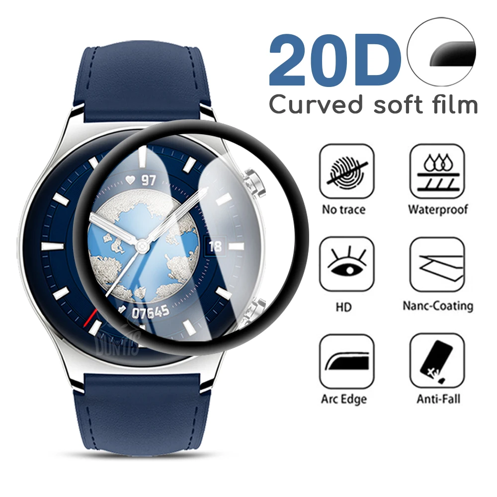 3D Protective Film For Huawei Honor Watch GS3 GS 3 Smartwatch Screen  Protector Cover for Magic Watch 2 42mm 46mm (Not Glass)