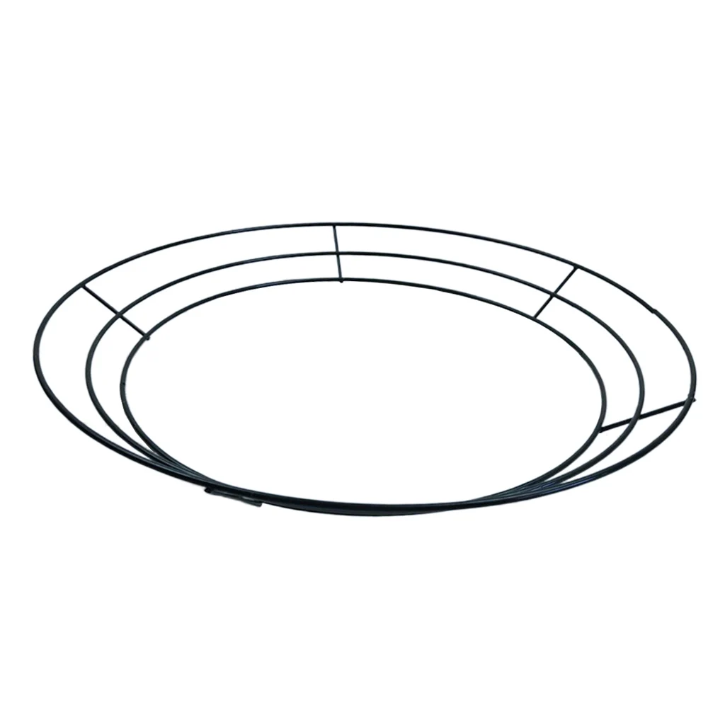 2 шт. круглая металлическая проволочная рамка для венка, форма для вешалки, Рождественский праздничный орнамент для дома и сада, вечерние украшения для офиса и магазина