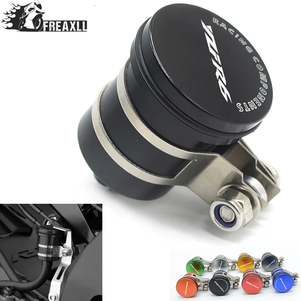 

For YAMAHA YZF-R6 YZFR6 YZF R6 R6S YZF600 1999 2000 2001 2002 Brake Fluid Reservoir Clutch Tank Oil Fluid Cup Cover 2005-2018
