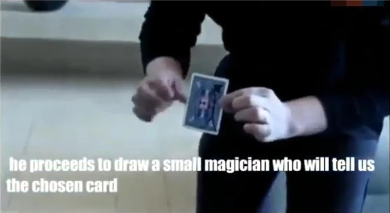 Карта-Teran Magic Tricks карта предсказание волшебник магии крупным планом иллюзии реквизит для фокусов выбранная карта