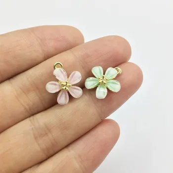 

Eruifa 6pcs 13mm New arrival Flower Zinc Alloy Rectangle Coin necklace,earring bracelet jewelry DIY handmade 2 colors