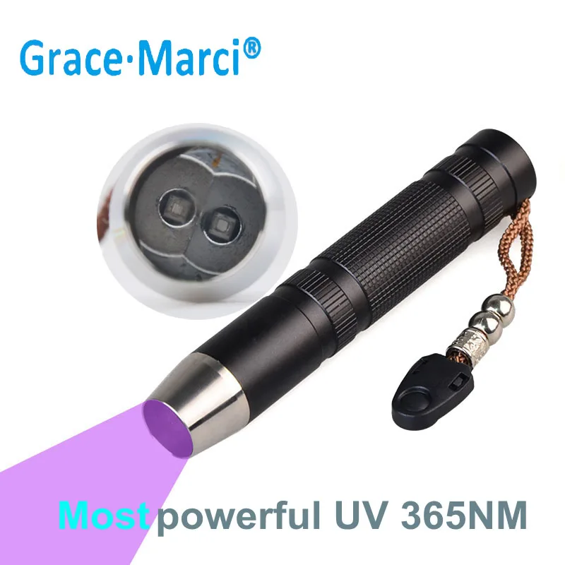 TopCom 5 W белый свет УФ Светло желтый лампы факел Gem Jewelry тестирование фонарик с 18650