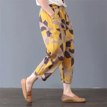 

2019 Brand New Womens Loose Oversized Trousers Female Casual Pockets Detail Harem Pants Ankle Length Long Pants Plus Size M-4XL