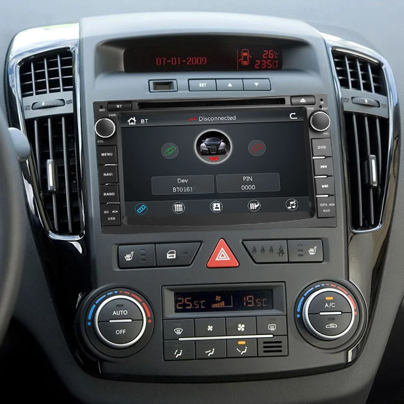 FFYY-2 Din автомагнитола автомобильный dvd-плеер мультимедиа для Kia Ceed 2010-2012 Venga gps ГЛОНАСС Навигация Аудио Стерео головное устройство видео