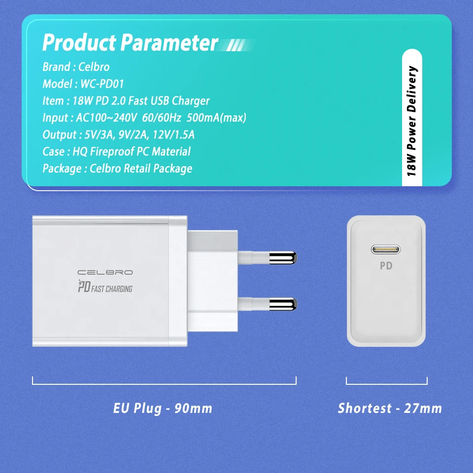 Портативный USB зарядное устройство PD зарядное устройство быстрое зарядное устройство 3,0 18 Вт Зарядное устройство для телефона для Xiaomi samsung Airpods 2 Switch Lite USB зарядное устройство