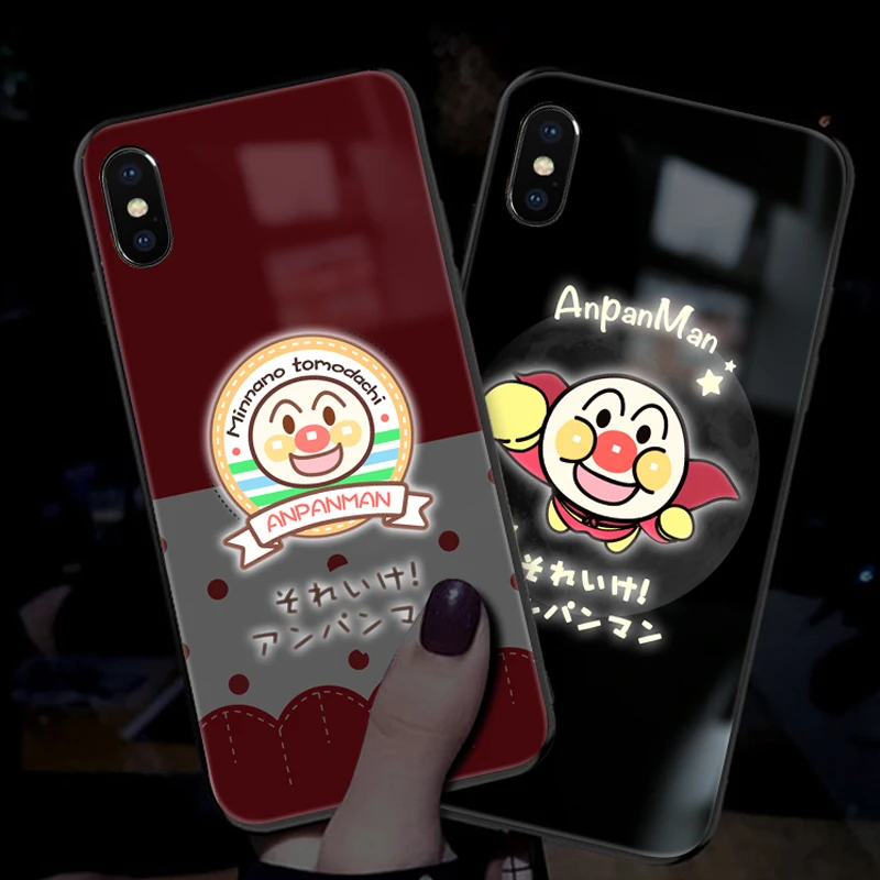 Mofi Smart LED Glowing Phone Case For iPhone 7 8 Cases Cover Anpanman for Apple iphone plus case the Avengers Character | Мобильные