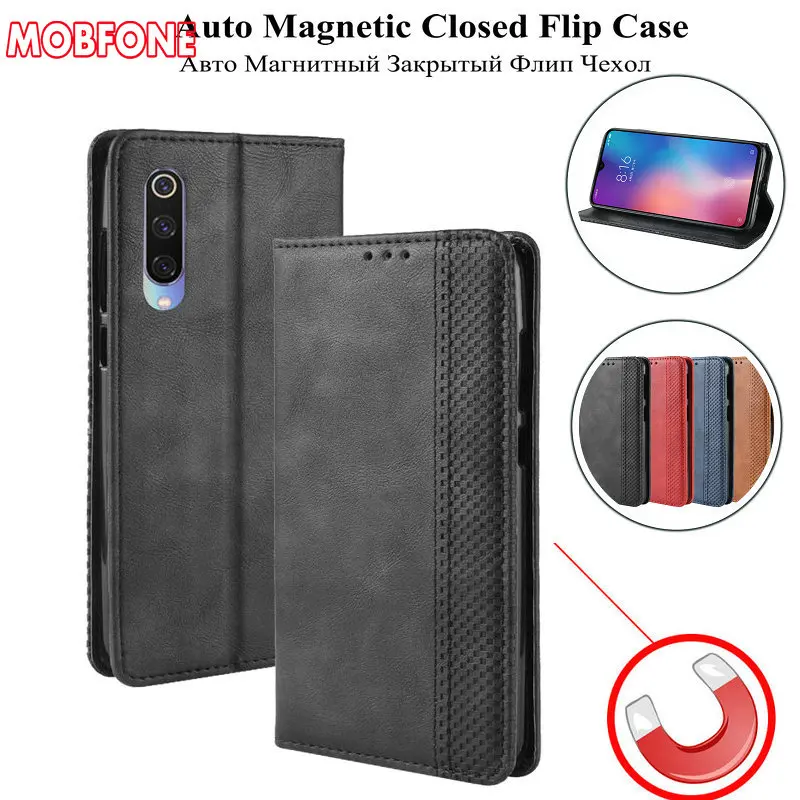 For Xiaomi Mi A3 CC9e CC9 Case Leather Case Wallet for Xiaomi Mi 9 Lite Pro SE 8 Auto Closed Flip Stand Cover Mi Note 10 Pro Bag