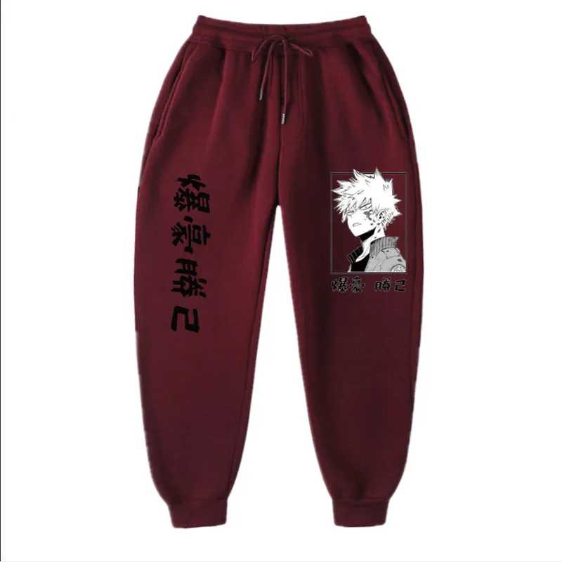 Jnese Anime My Hero Academia Katsuki Bakugo Harajuku Men's Pants