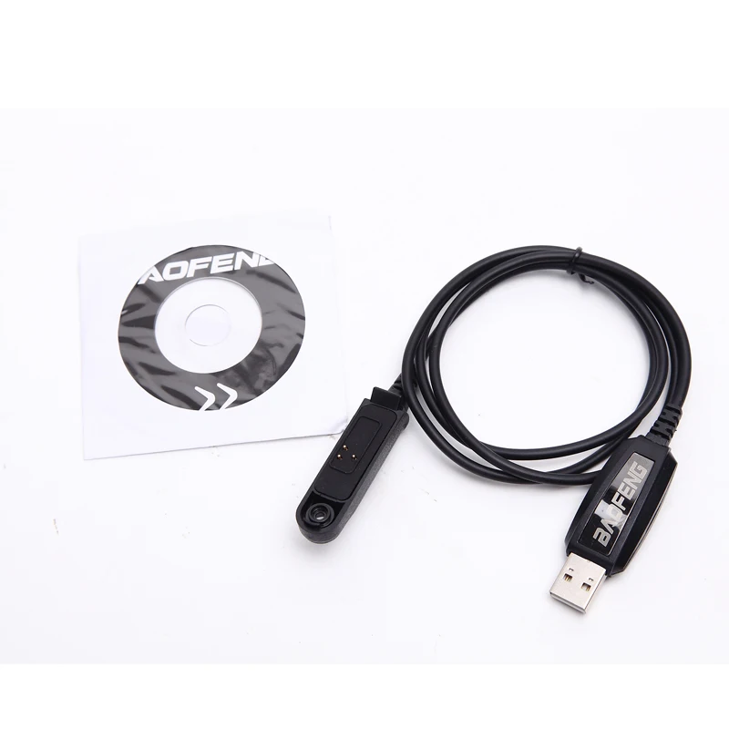 100% Original BaoFeng UV9R USB Programming Cable Driver CD For UV-XR A-58 UV-9R Plus BF-A58  Walkie Talkie