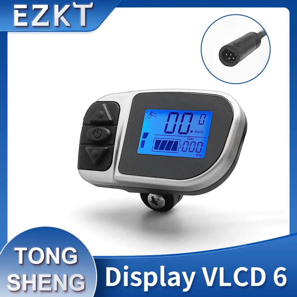 

TongSheng VLDC6 Ebike Display 36V 48V with Waterproof Plug for TONGSHENG EBike Mid-Drive Motor TSDZ2 Kit