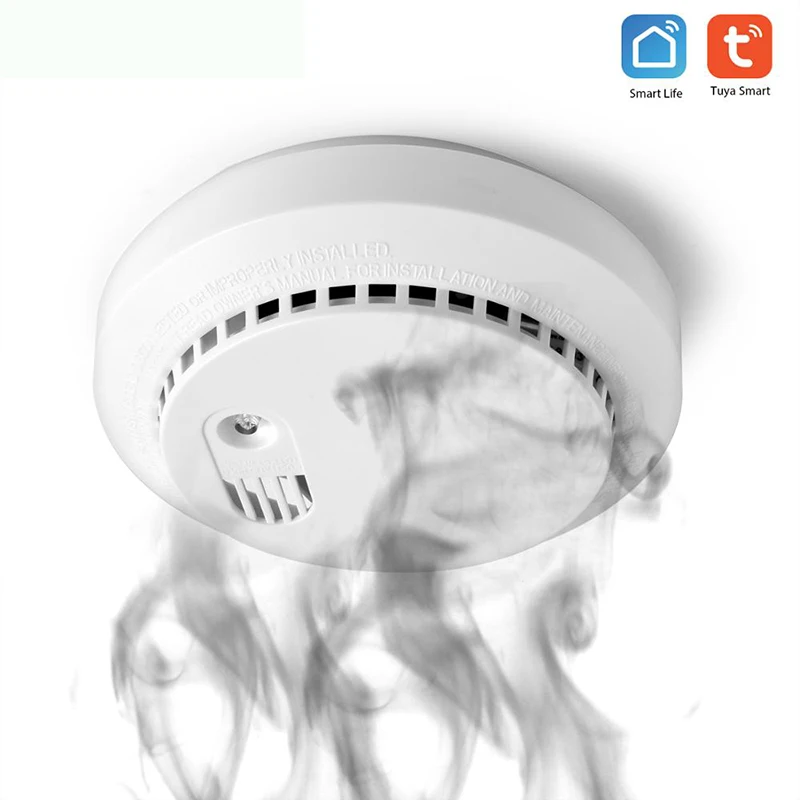 

Wifi Carbon Monoxide Detector and Smoke Sensor Smart House Security Tuya Smart Life APP Work With Alexa Google Home IFTTT