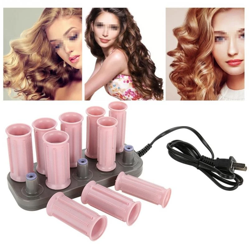 205-3cm 10 Pcs/set Electric Roll Hair Tube Heated Roller Hair Curly Styling  Sticks Tools 110-240v Electric Heated Curler - Hair Rollers - AliExpress