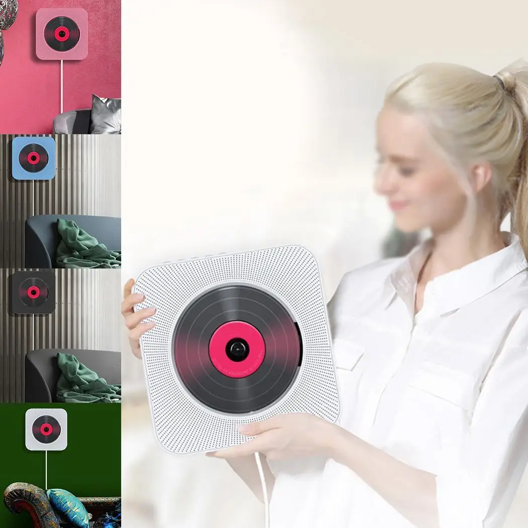 CD плеер настенное крепление Bluetooth музыка 110-240 в аудио портативный 10 Вт динамик раннее образование