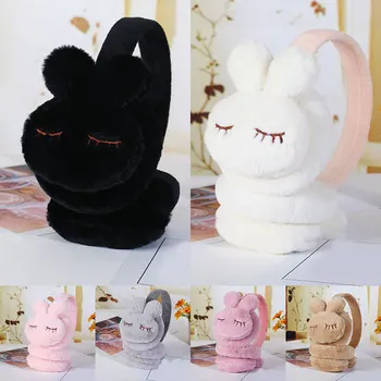 

New Cute Winter Warm Earmuff For Girls And Boys Plush Warm Rabbit Earcap Children Lovely Winter Earmuffs Ear Cover Earwarmers