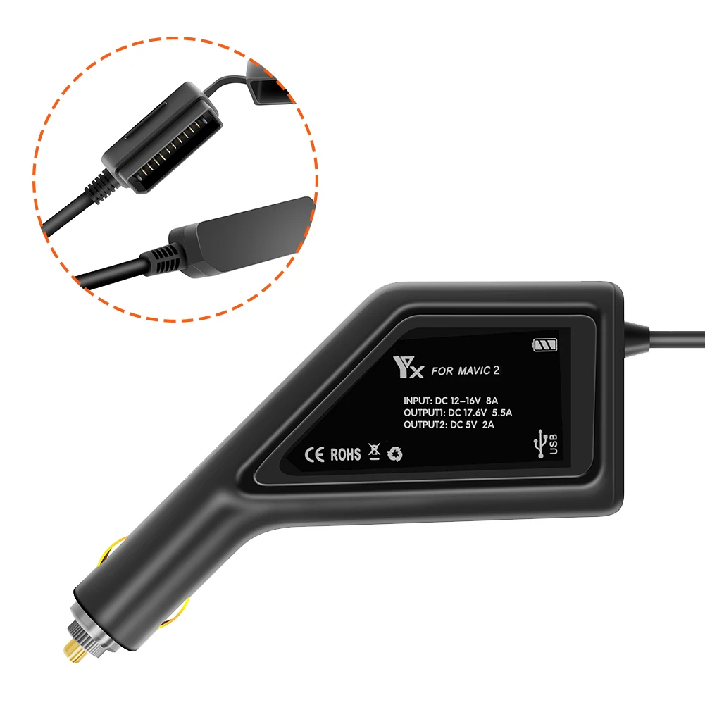 2 в 1 автомобильное зарядное устройство с USB портом|ЗУ и оборудование для