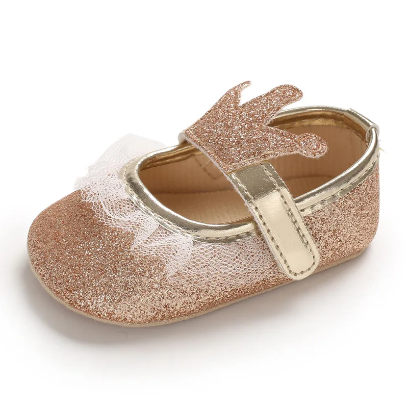 Весенне-летняя обувь для малышей от 0 до 1 лет нескользящая обувь с мягкой силиконовой подошвой обувь принцессы дышащая детская обувь для
