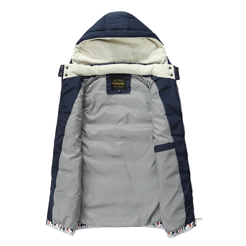 Goedkoop Hooded Mannen Winter 2019 Fleece Vest Mannelijke Dikke Warme Vest Katoen Ongedwongen Zachte Vesten Heren Winddicht Mouwloze Jas Parka