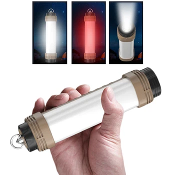 

5-Modes Bright Camping Light With Magnetic Hammer Tail SOS Emergency Fishing LED Lamp Outdoor Portable Floodlight Lantern