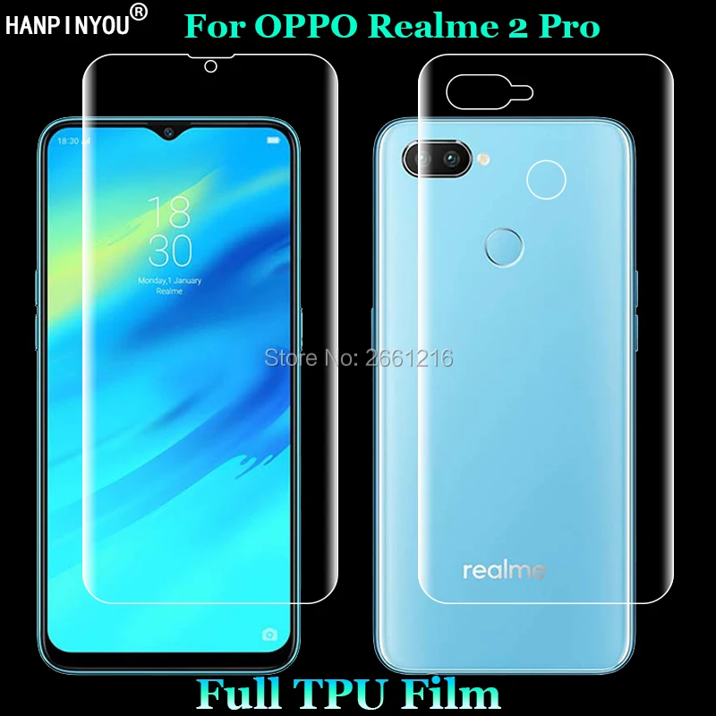 For OPPO Realme 2 Pro 2pro 6.3&quot Pcs = Front + Back Slim Full Cover Soft TPU Film Explosion-proof Screen Protector (Not Glass) |