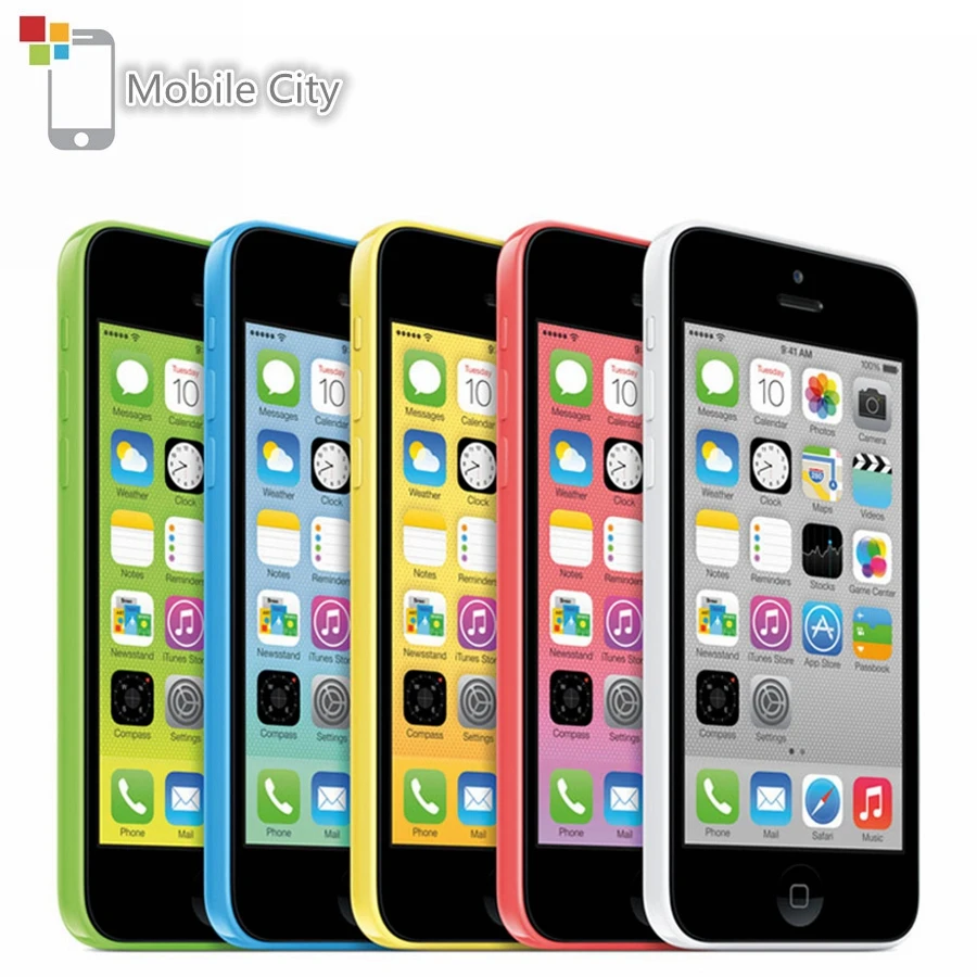 Смартфон Apple iPhone 5C б/у разблокированный двухъядерный экран 4 0 дюйма 8 Мп мобильный