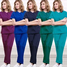 Oral dental overalls hand-washing clothes pure cotton female doctor pet hospital Korean version beauty Work Wear Oral dental overalls hand-washing clothes pure cotton female doctor pet hospital Korean version beauty Work Wear