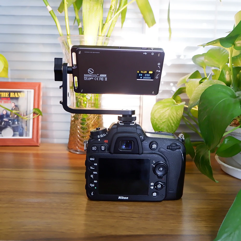 Sunwayfoto FL-96 FL-120 светодиодный светильник для видео фото светильник ing на Pentax DV камера Горячий башмак с регулируемой яркостью светодиодный для DSLR youtube фотостудии