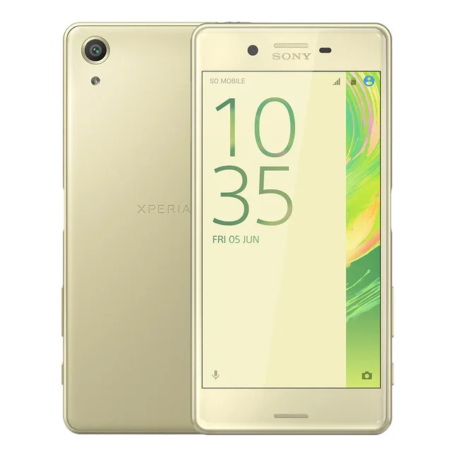 Мобильный телефон sony Xperia X Performance F8131 с одной sim-картой F8132 с двумя sim-картами, 4G, 5,0 дюймов, сенсорный экран, 3G ram, 32 ГБ rom, камера 23 МП - Цвет: Цвет: желтый