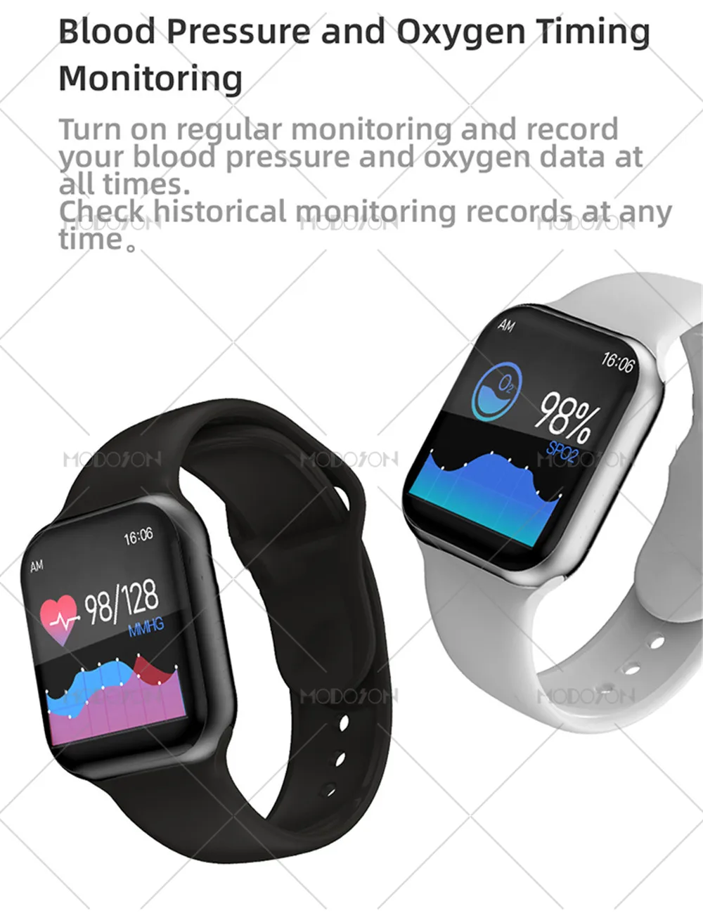 MODOSON Смарт-часы iwo 11 мини серия 5 монитор сердечного ритма браслет кровяное Кислородное давление умные часы для Apple iphone Android