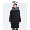 ZIAI-Chaqueta de invierno de talla grande para mujer, Abrigo largo con Cuello de piel holgado, parkas femeninas de moda, calidad de fábrica, FR-2160, 2022 ► Foto 1/6