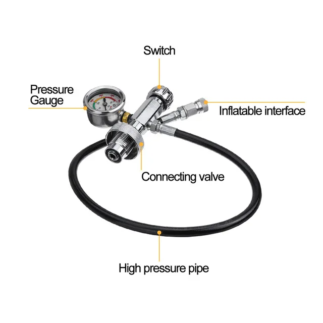 Fill Refill Adaptor Подводное 0.5l портативное мергульо резерва conjunto do tanque de ar bomba mau oxigглу мини operado bomba com bomba e respira - Цвет: Fill Refill Adaptor