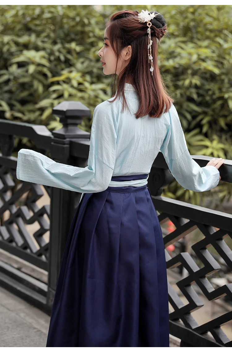 Hanfu Женский костюм для классических танцев, Вышитое сказочное платье, одежда для сцены, народная одежда, певцы, одежда для восточных выступлений, DC2595