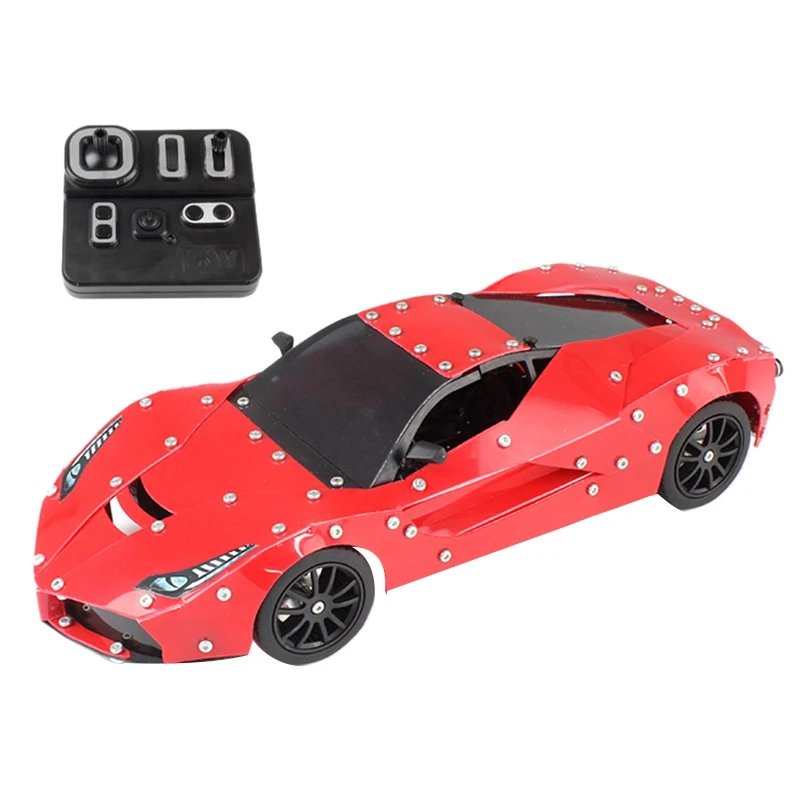 

1:16 RC Car Stainless Steel 4CH Remote Control DIY Assembling RC Off Road Cars Gift Toys for Children 597 PCS