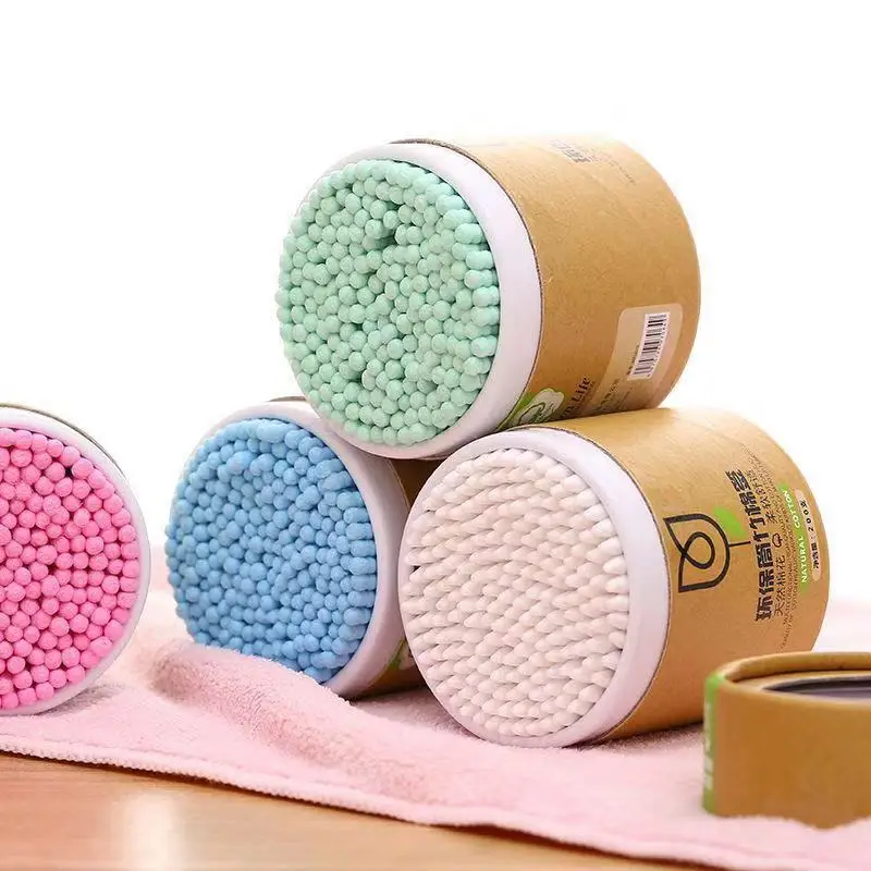 200Pcs Cosmetic Makeup Cotton Swab Microbrush Double Head Cotton Swab With Holder Medical Cleaning Tips Ear Buds Cleaning Tools