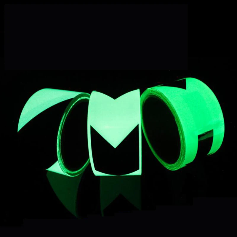 5M Glow in Dark Stickers Direction Arrows Luminous Tape Waterproof Safety Warning Self-Emitting Stripe for Stairs Theater Cinema |
