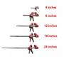 1-4Pcs 4/6/12Inches Wood Working F Clamp Quick Ratchet Clip Heavy Duty Woodworking Bar Clamps Kit DIY Carpentry Hand Tool