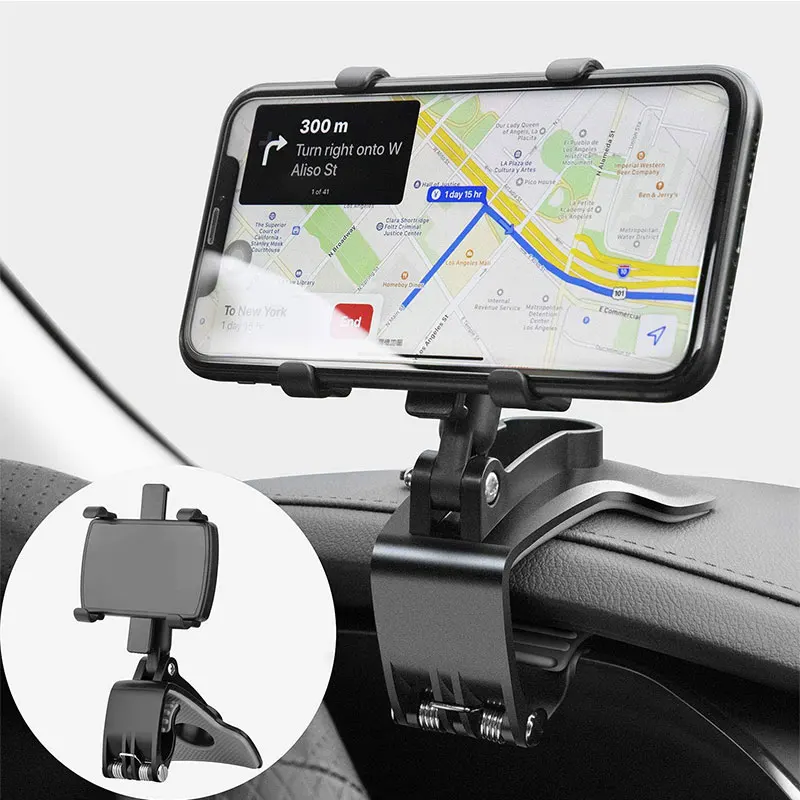 360 Degree Car Phone Holder Universal Smartphone Stand Car Rack Dashboard Support for Auto Grip Mobile Phone Fixed Bracket car cup phone holder Holders & Stands