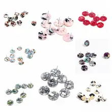 Новая мода, Черепаховые серьги-гвоздики в виде ракушки, ацетатные акриловые серьги-гвоздики для женщин, круглые гвоздики, Boho, ohringe фурнитура, 12 мм