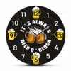 Beer o'Clock Tavern Modern Design Wall Clock Bar Pub Sign Decor Beer Lovers Brew Drinker Man Cave Artwork Decorative Wall Watch 1