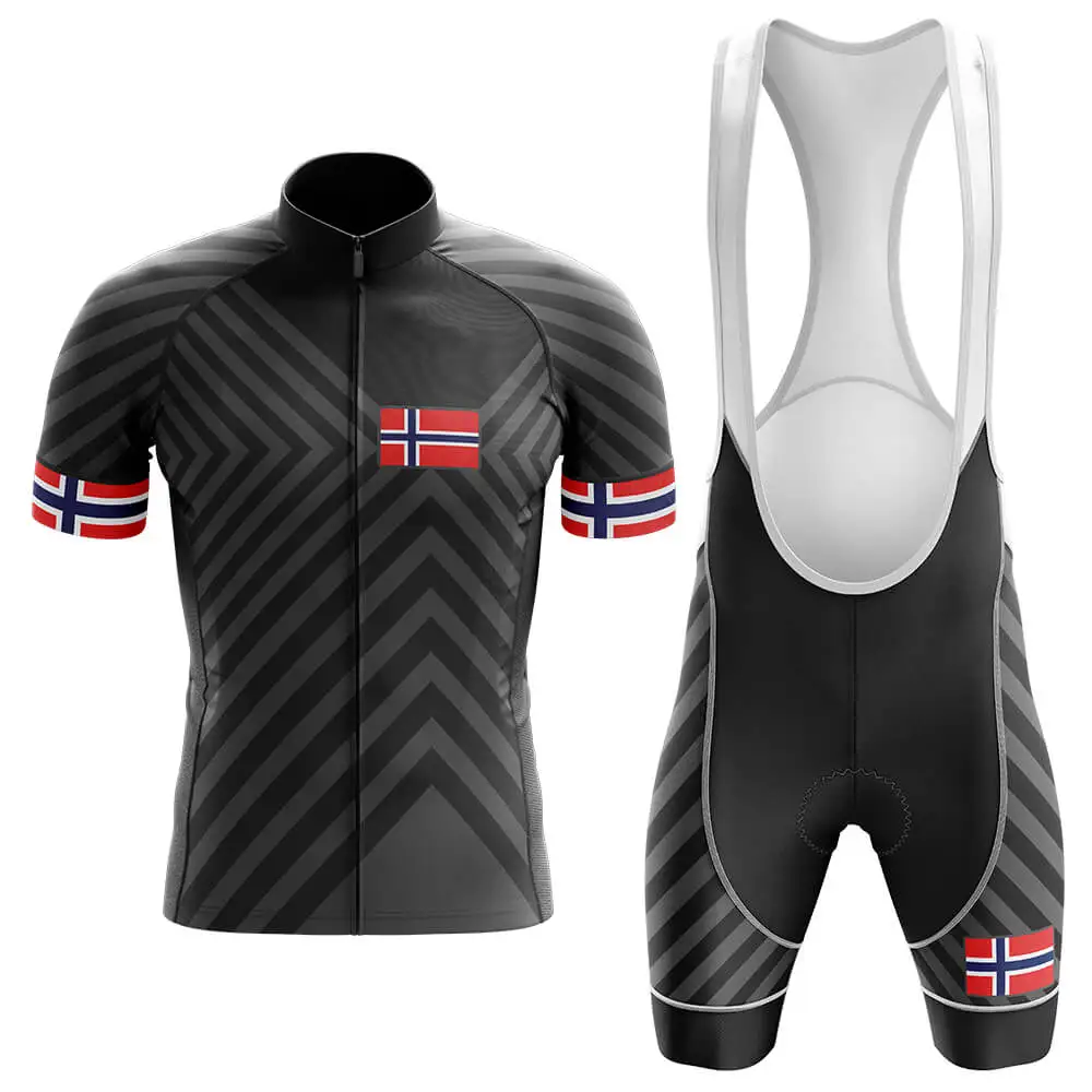 Norway Cycling Jersey Men's Black and White Bicycle Clothing Summer Short Sleeve MTB Bike Top Shirts | Спорт и развлечения