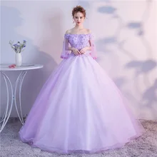 Элегантные Длинные бальные платья, винтажные вечерние платья с открытыми плечами для выпускного вечера, кружевное бальное платье с аппликацией для сцены, vestidos De Quinceanera