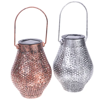 

Solar Power Retro LED Lantern Outdoor Projection Light Waterproof Hanging Hollow