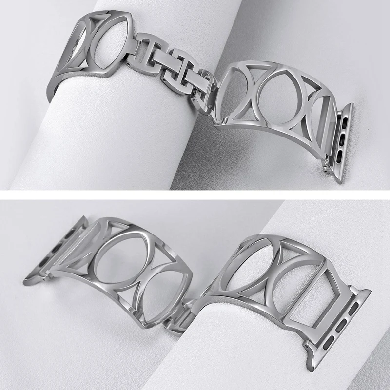 Для Apple Watch 38/40 мм Для женщин часы браслет Нержавеющая сталь заменить ремешок для серии 4 3 ремень