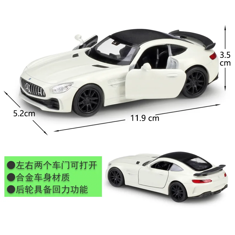WELLY 1:36 Mercedes-AMG GTR моделирование сплава Модель автомобиля машина Моделирование Коллекция игрушек Выдвижной Автомобиль