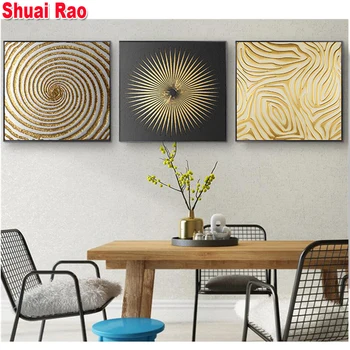 

Abstract Gold Black Square Texture Diamond Painting full square round diamond embroidery sale mosaic diamants painting Decoratio