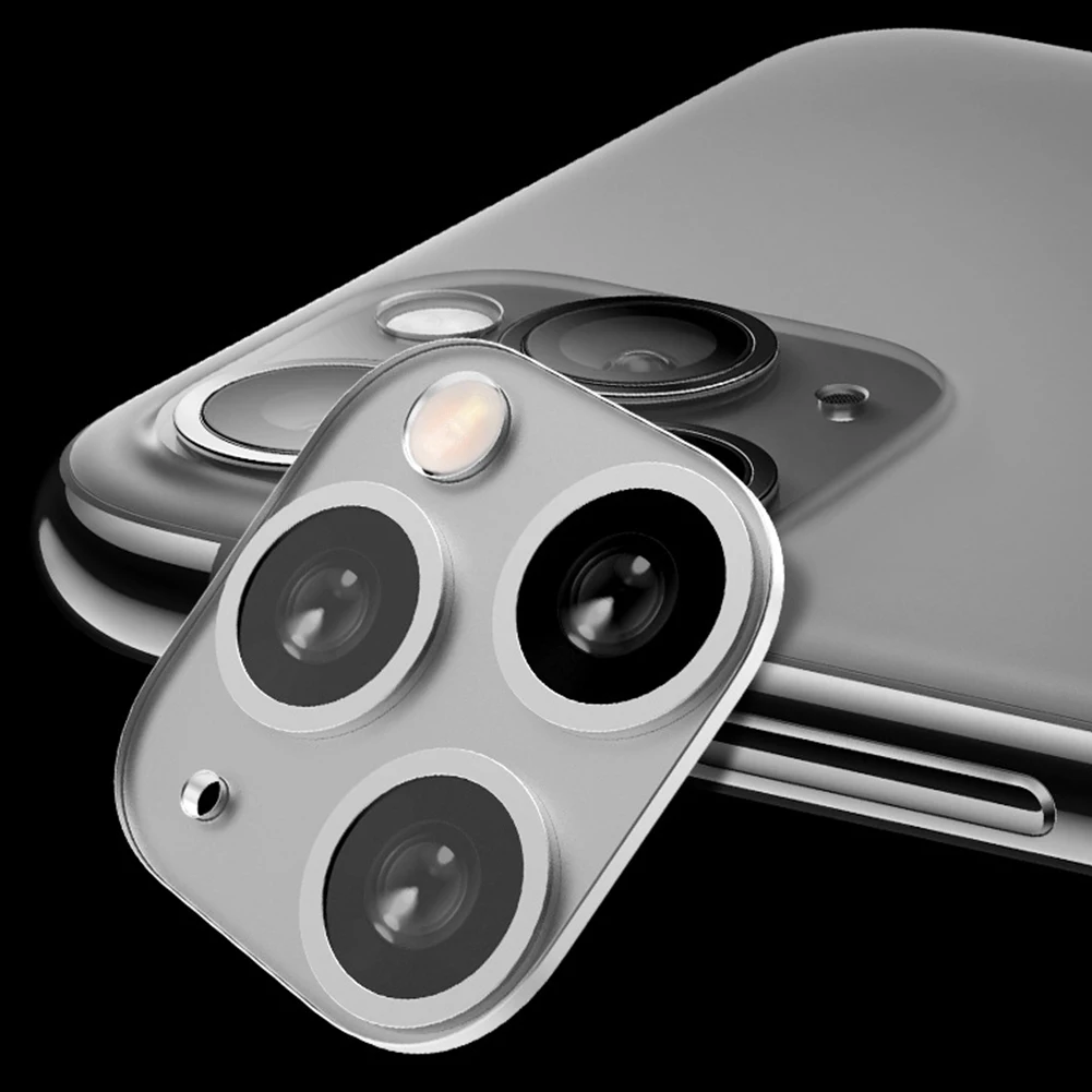 Для iPhone X XS MAX вторая Замена для iPhone 11 алюминиевый сплав камера объектив Кольцо телефон задняя пленка чехол Комплект для iPhone X/XS