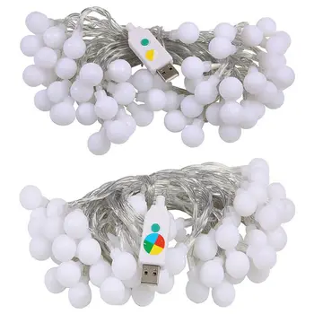 

Practical Boutique DC5V USB Power Led String Lights 10M 60leds 8Modes Ball string light for party