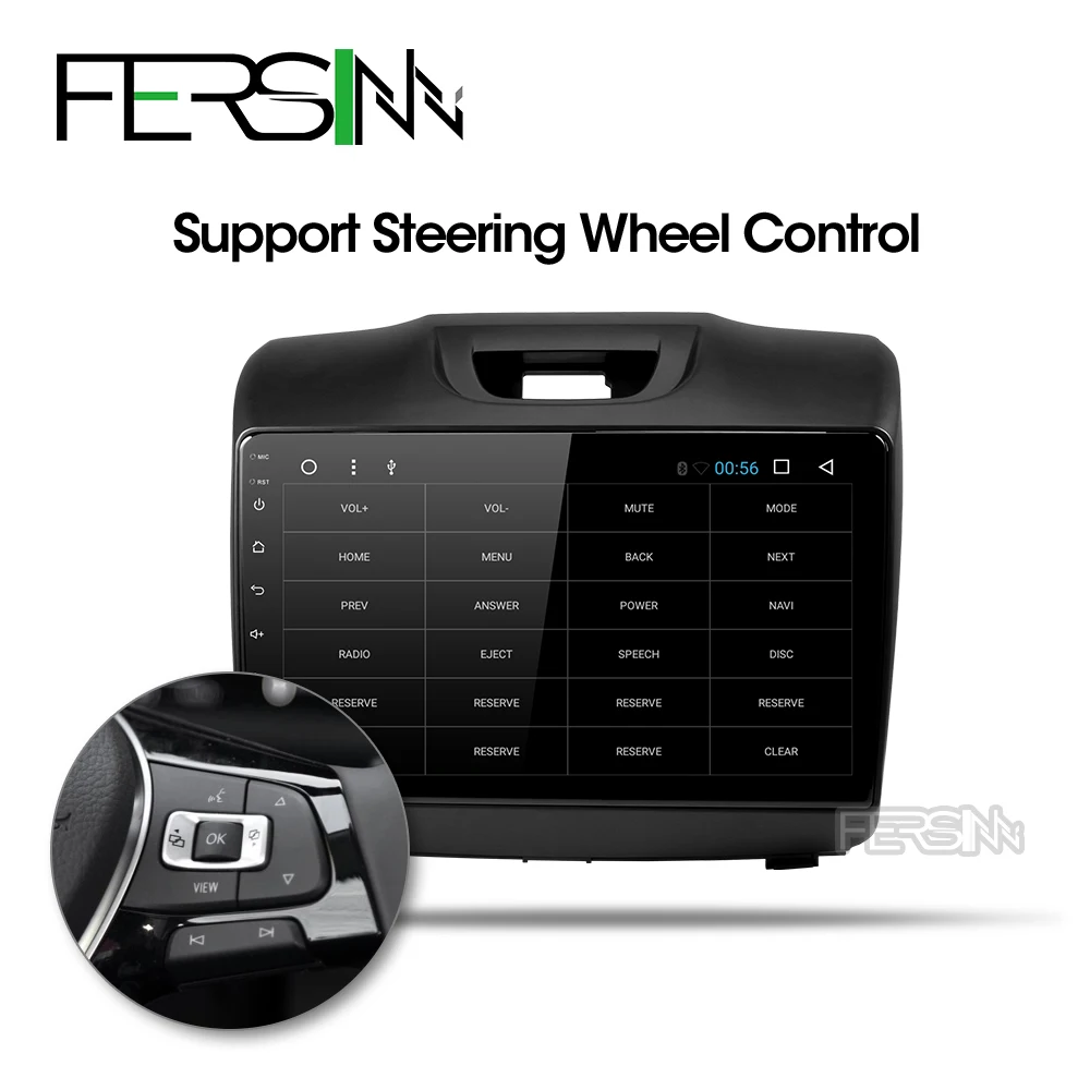Discount Fersinny android 9.0 car dvd gps player for Chevrolet S10 ISUZU D-MAX 2015-2018 Car DVD player Radio video player Navigation GPS 2