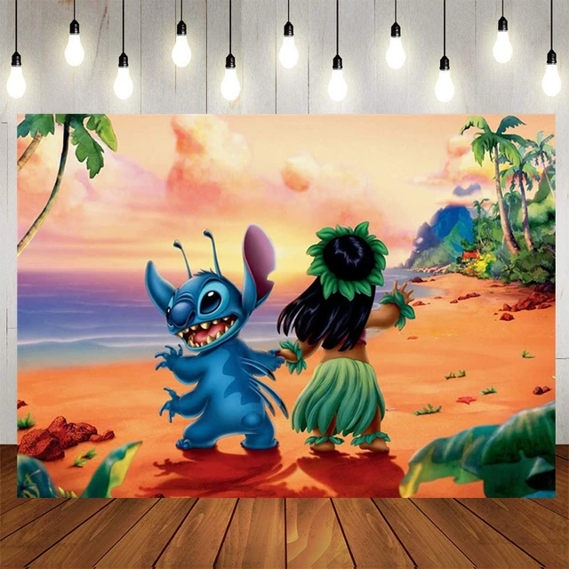 Lilo & Stitch Contexto redondo feliz aniversário para crianças, Ponto dos  desenhos animados, Fundo da festa, Decoração do chuveiro do bebê, Presente  - AliExpress