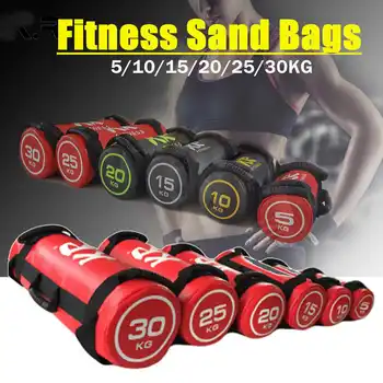 

6Sizes 5-30kg Empty Boxing Sand Bag Hanging Kick Sandbag Boxing Training Fight Karate Punching Sandbag Set