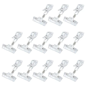 

30 Pcs Plastic Goods Signage Clip Can Be Rotated Clip Bracket Stand Price Display Rack